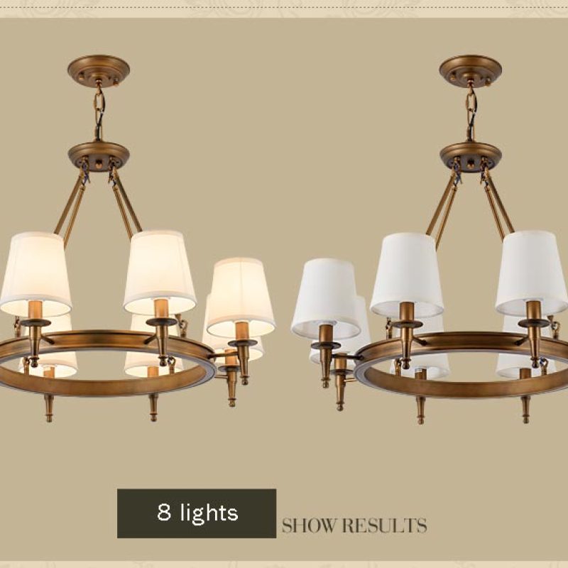 Silva vintage Ring Metal/Fabric Chandelier, Black/Copper | ventumra