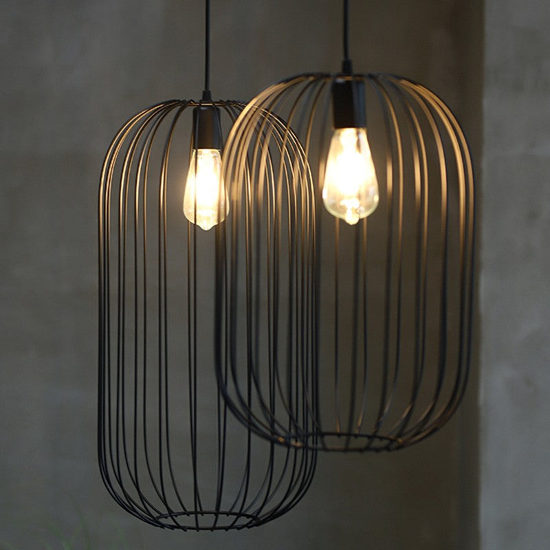 Aurora Cage Floor Lamp with Striped Design for Modern Interiors