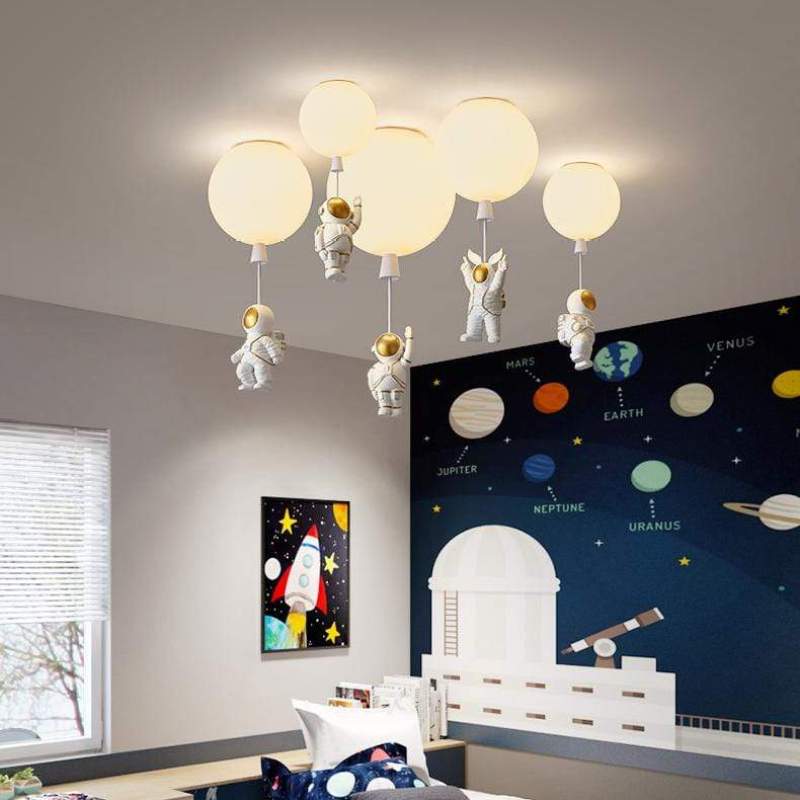 Aria Astronaut Balloon Flush Mount Ceiling Light, L 20/25/30/35cm | ventumra