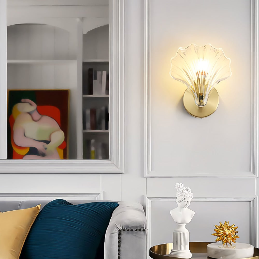Art Nouveau Shell Wall Sconce | Ventumra