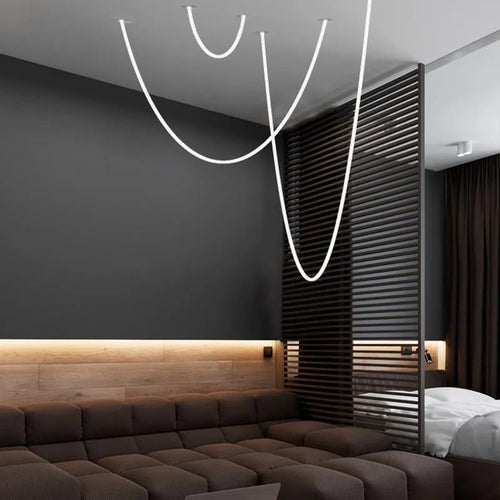 AstraLoop Pendant Light With Flexible LED Loop Tubes