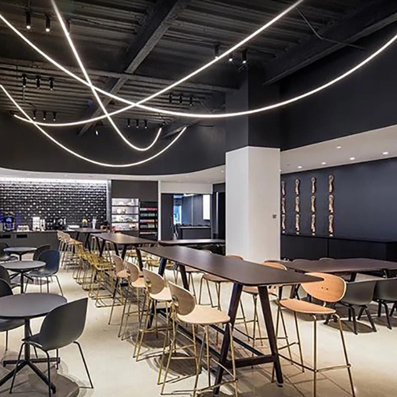 AstraLoop Pendant Light With Flexible LED Loop Tubes