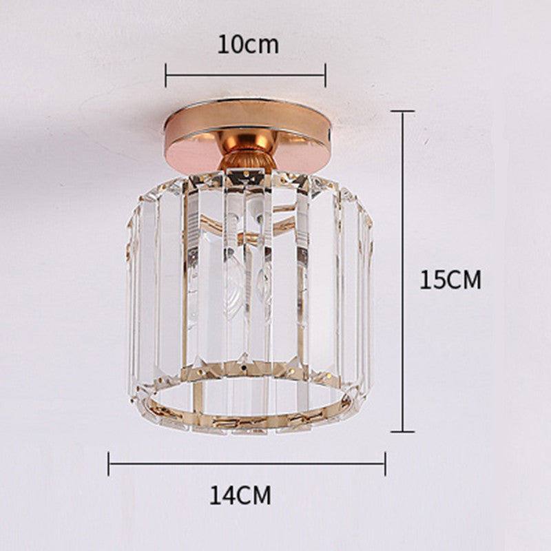 Stonel Modern Metal/Crystal Ceiling Light, 3 Colors | ventumra