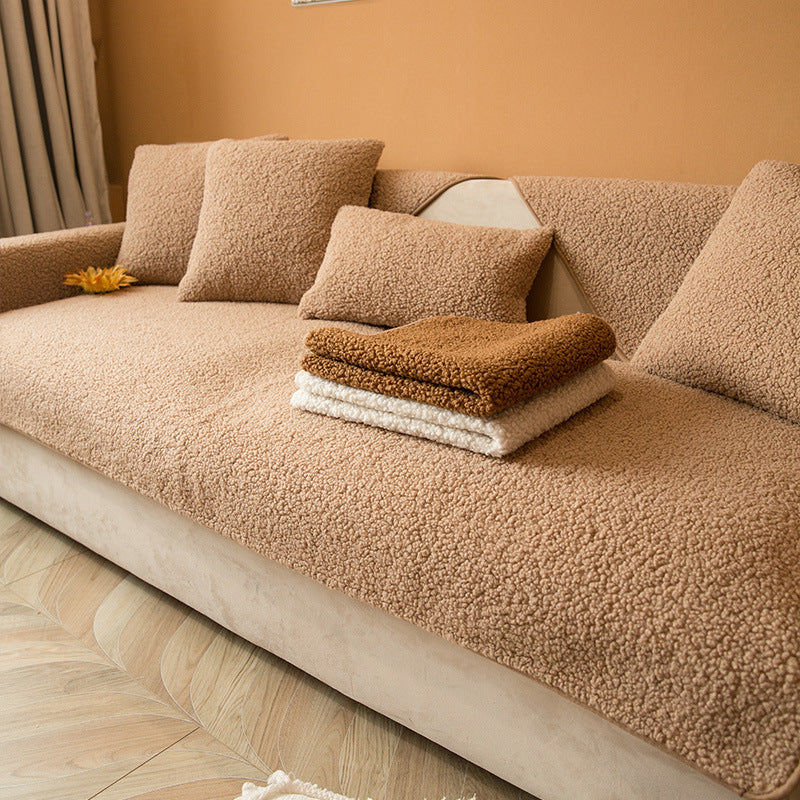 Cozy Teddy Sofa Covers — Soft Texture, Protective Fit