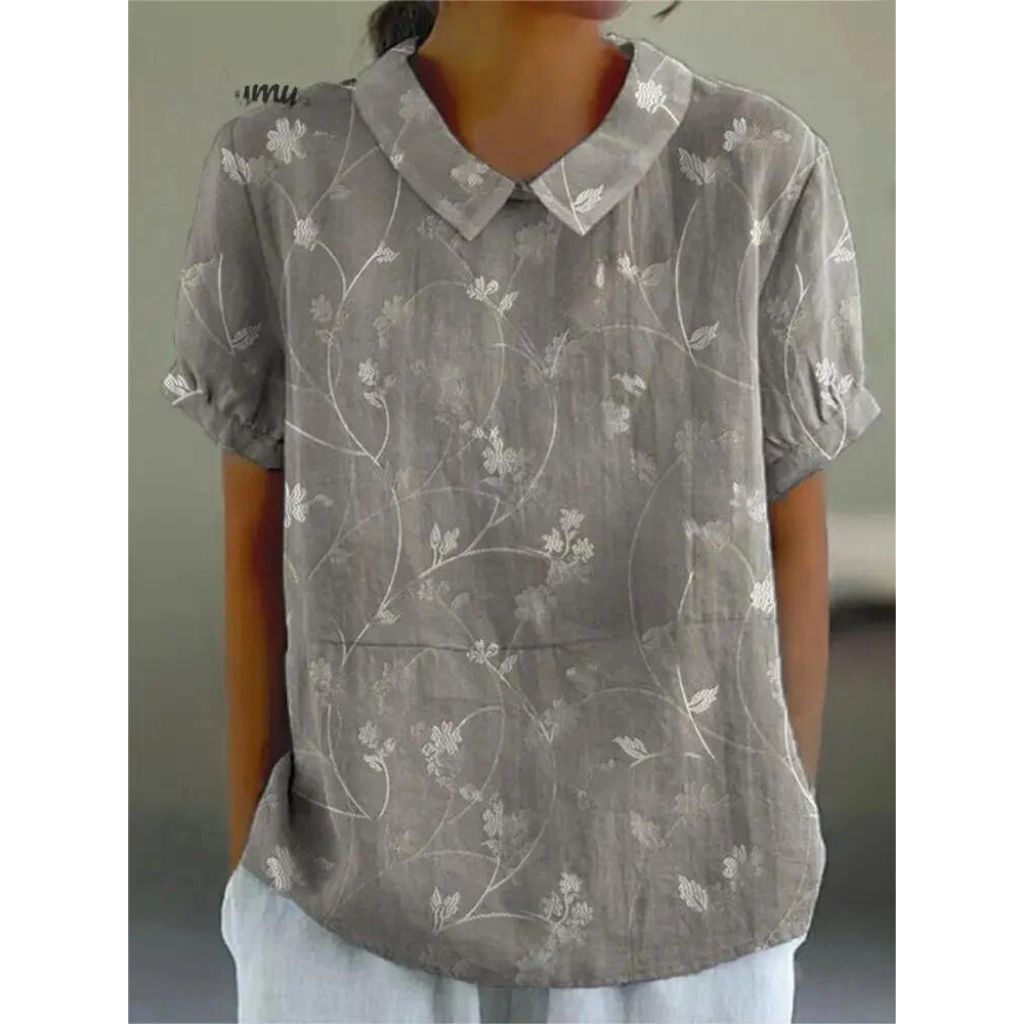 Charming Floral Print Relaxed Fit Blouse | ventumra