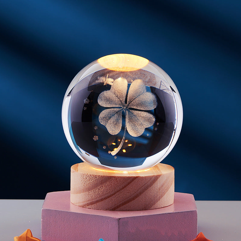 LumaOrb Elegant Ambient 3D Night Lamp For Bedroom Decor