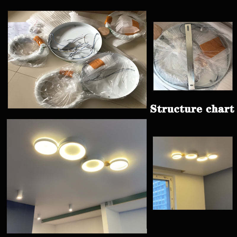 Arisha Round Flush Mount Ceiling Light 3 Colour 3/4/5/6/7 Heads | ventumra