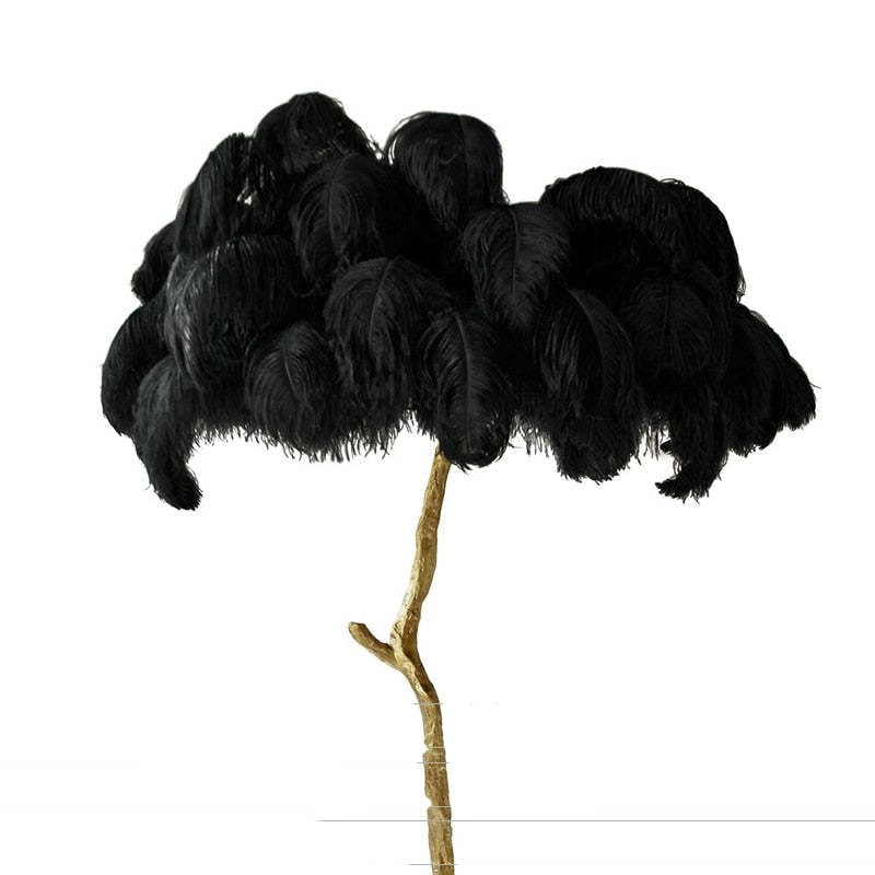 O'Moore Nordic Luxury Unique Ostrich Feather Floor Lamp/Table Lamp - Neutralighting