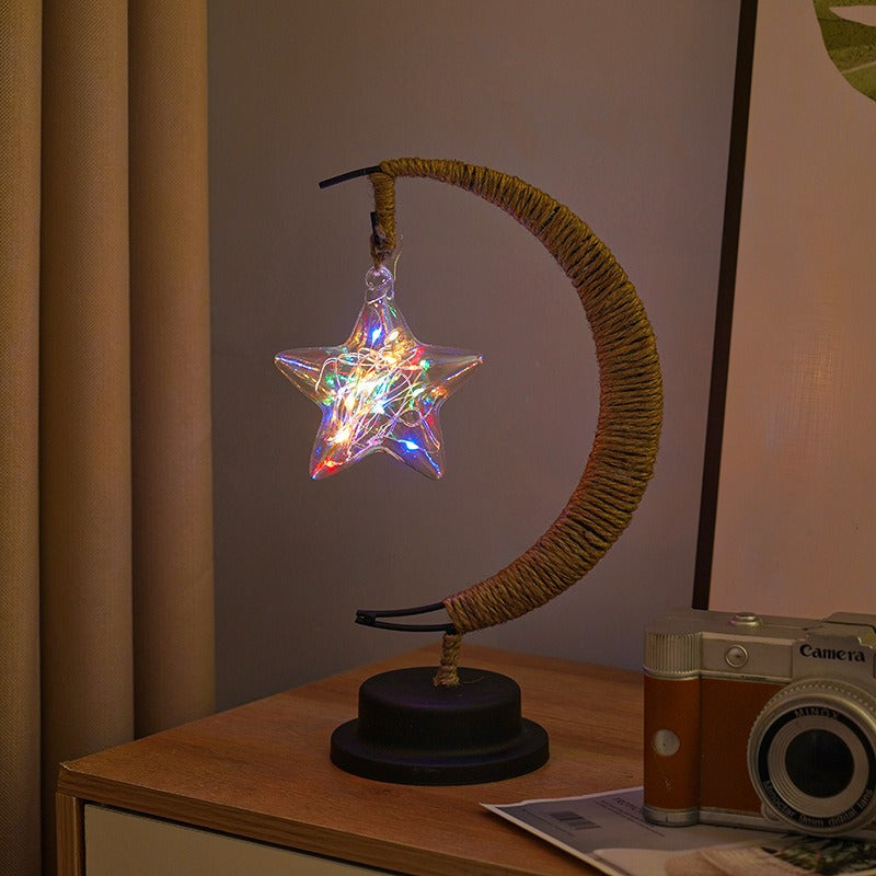 Aurelle | Warm Glass Moon Lamp for Soft Ambient Lighting