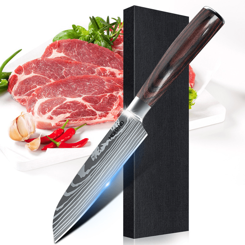 SteelSlice Knife Set - Professional Culinary Tools with Damascus Style | ventumra