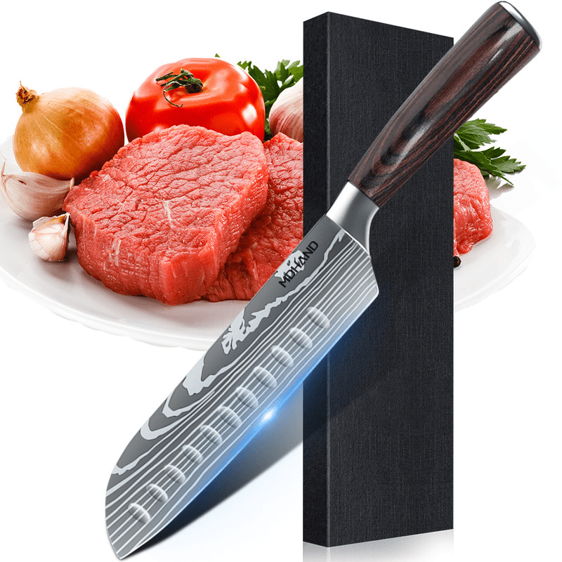 SteelSlice Knife Set - Professional Culinary Tools with Damascus Style | ventumra