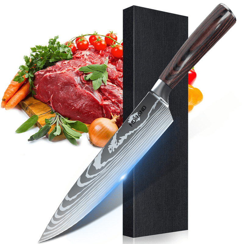 SteelSlice Knife Set - Professional Culinary Tools with Damascus Style | ventumra