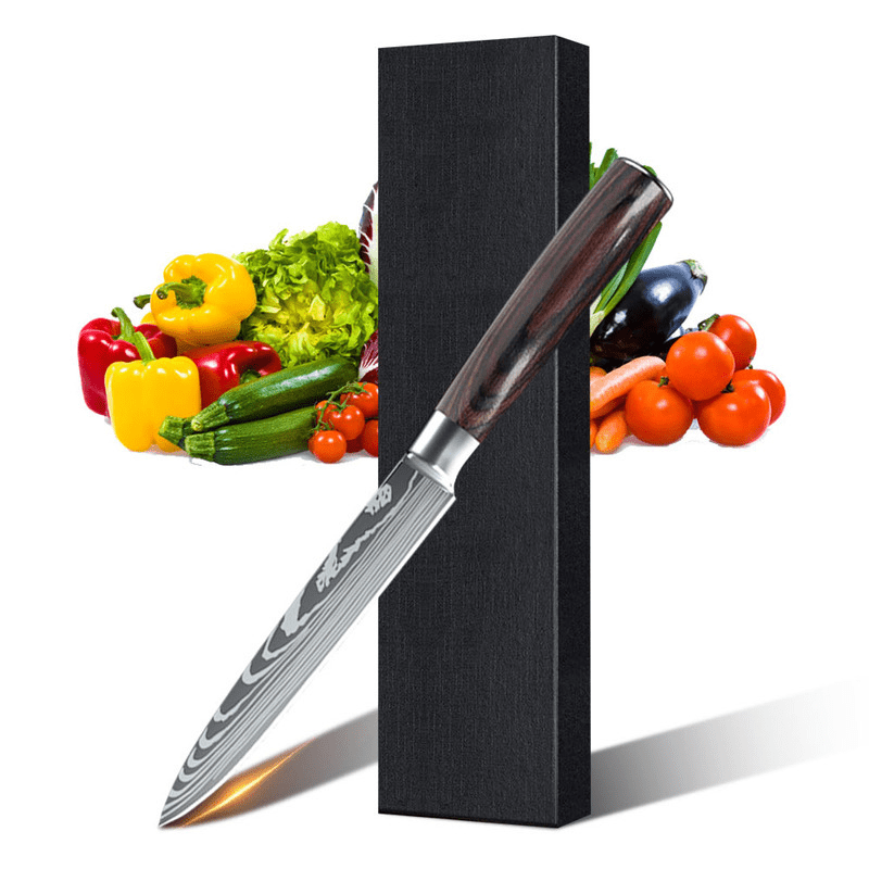 SteelSlice Knife Set - Professional Culinary Tools with Damascus Style | ventumra