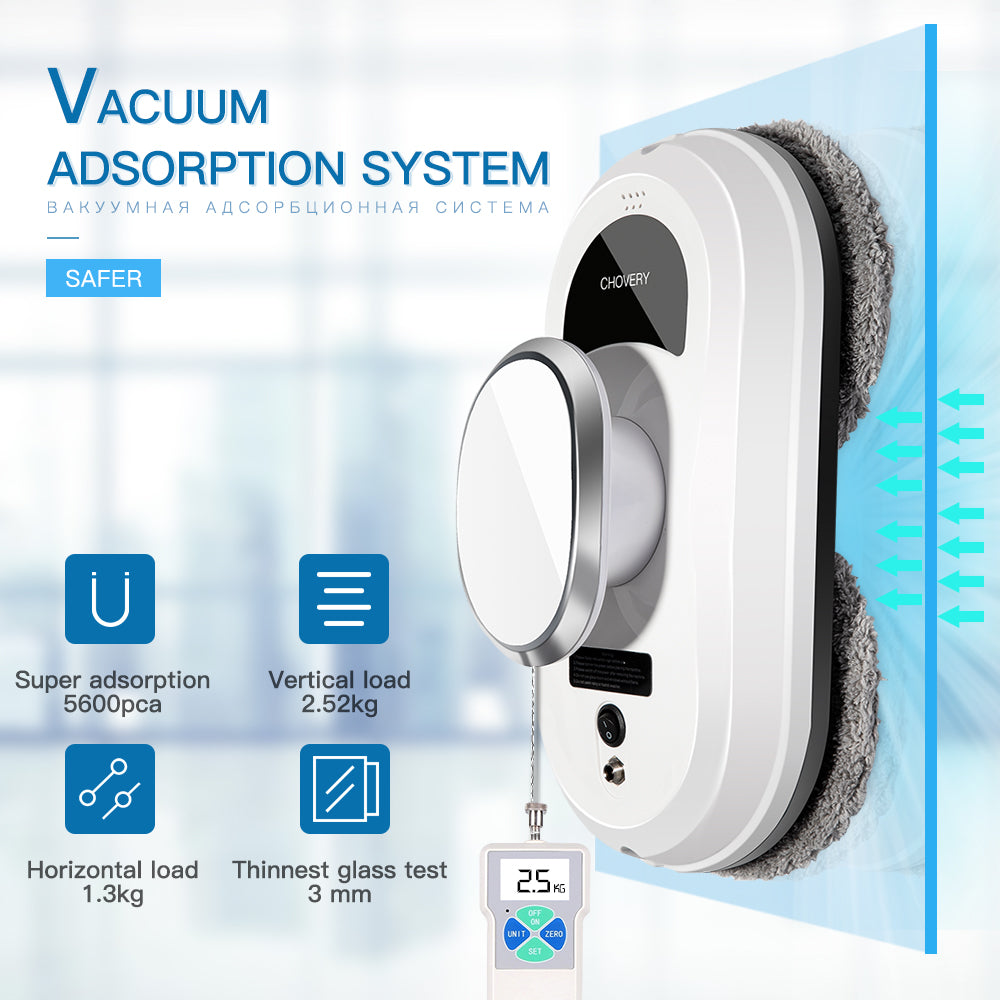 CleanBot Robot Window Cleaner – Smart and Hands-Free with Remote Control for Streak-Free Windows | ventumra