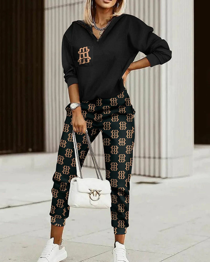 Women's Cozy Modern Tracksuit Set | ventumra