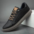 Comfortable Oxford Leather Men's Sneakers - Ethan | ventumra
