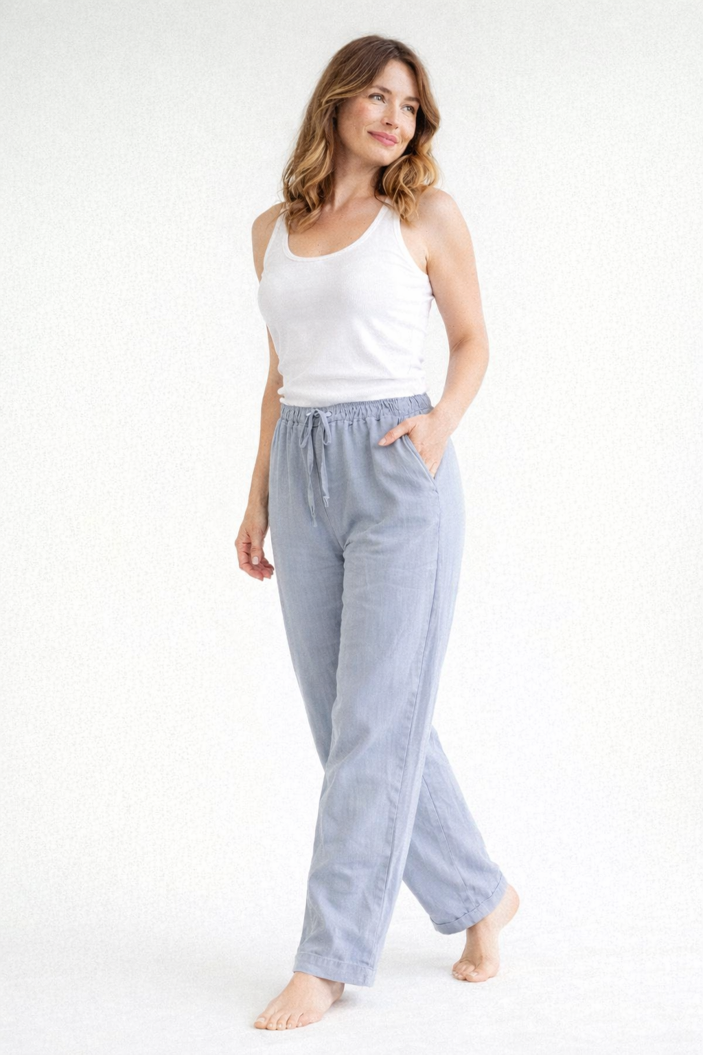 High-Waist Linen Pants - Relaxed Fit | ventumra