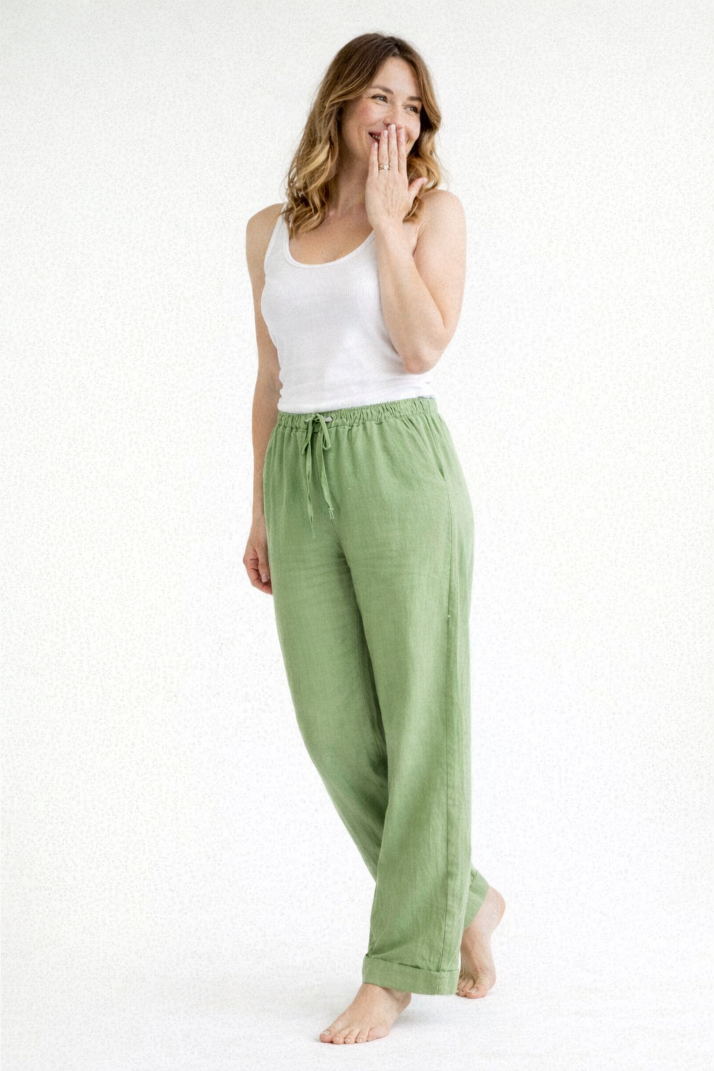 High-Waist Linen Pants - Relaxed Fit | ventumra