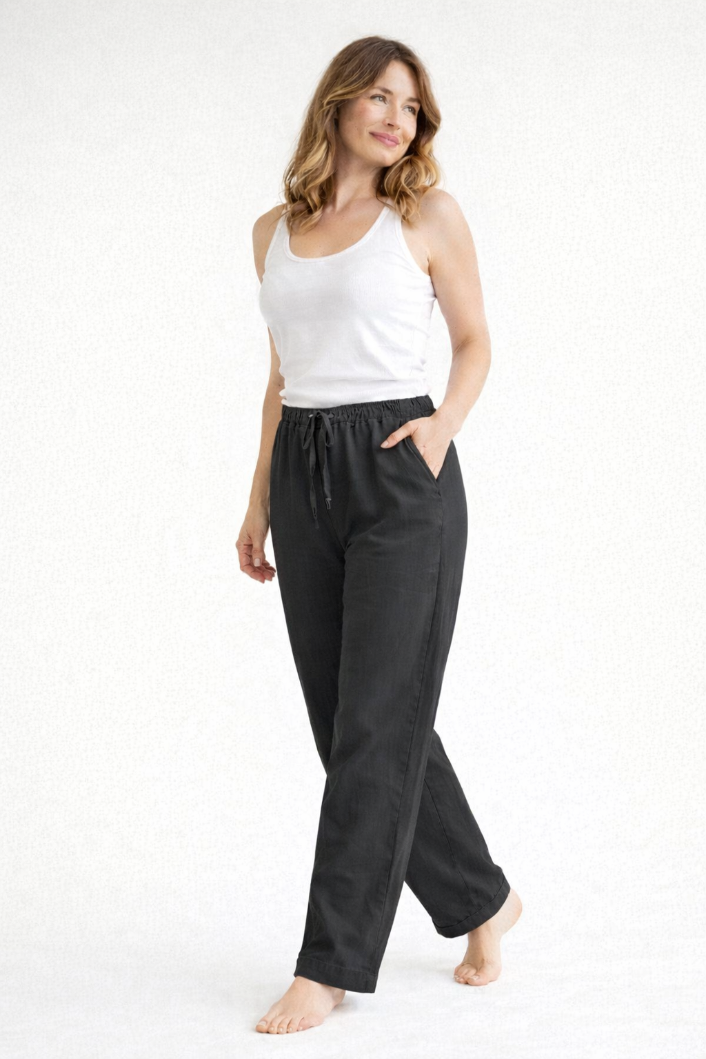 High-Waist Linen Pants - Relaxed Fit | ventumra