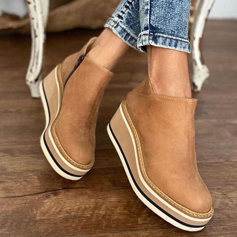 Comfortable Platform Ankle Boots - Mira | ventumra
