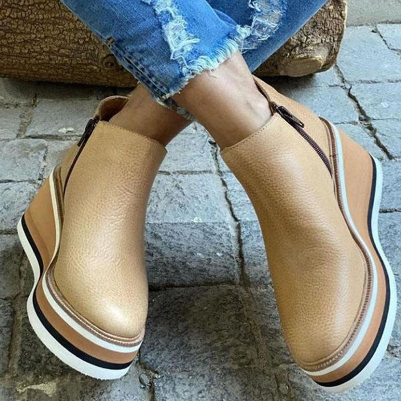 Comfortable Platform Ankle Boots - Mira | ventumra