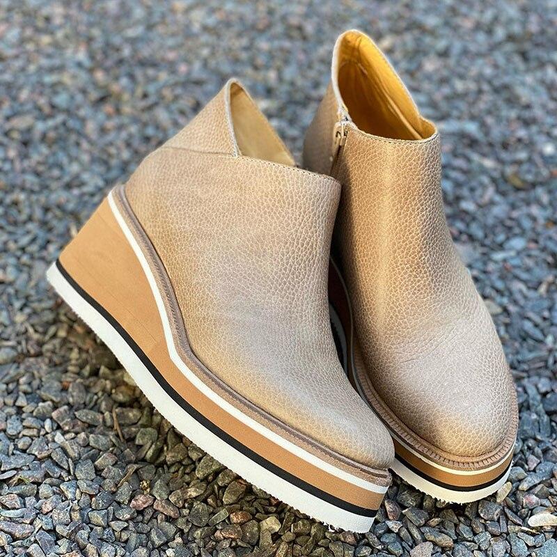 Comfortable Platform Ankle Boots - Mira | ventumra