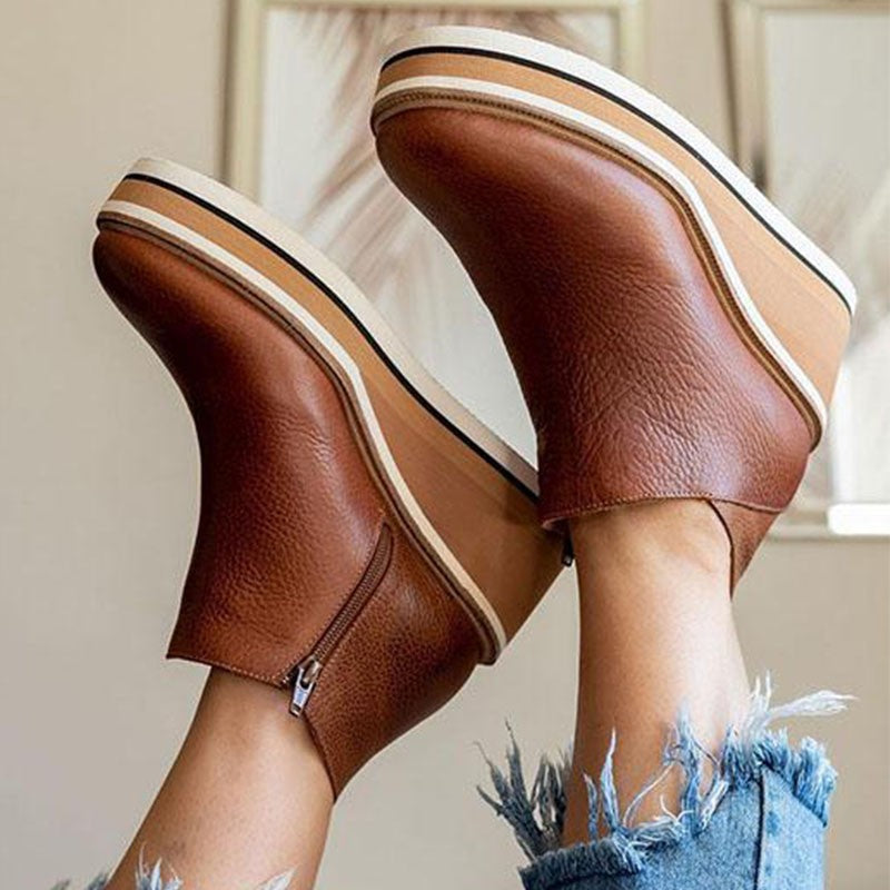 Comfortable Platform Ankle Boots - Mira | ventumra