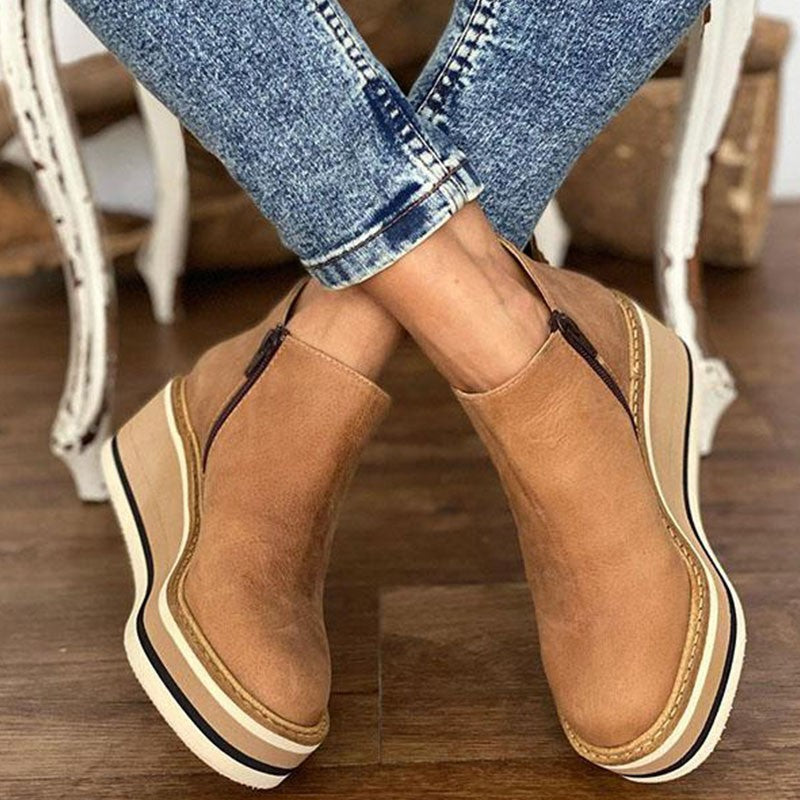 Comfortable Platform Ankle Boots - Mira | ventumra
