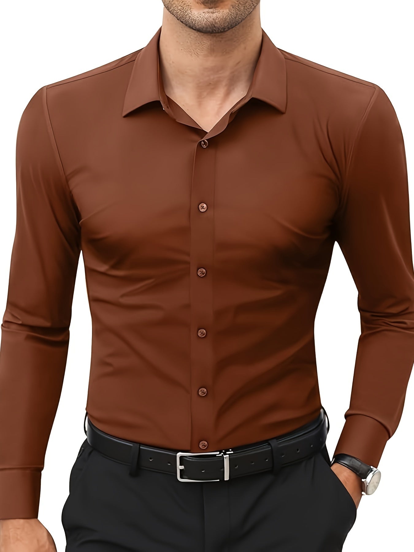 Comfortable Stretch Men’s Shirt - Julian | ventumra