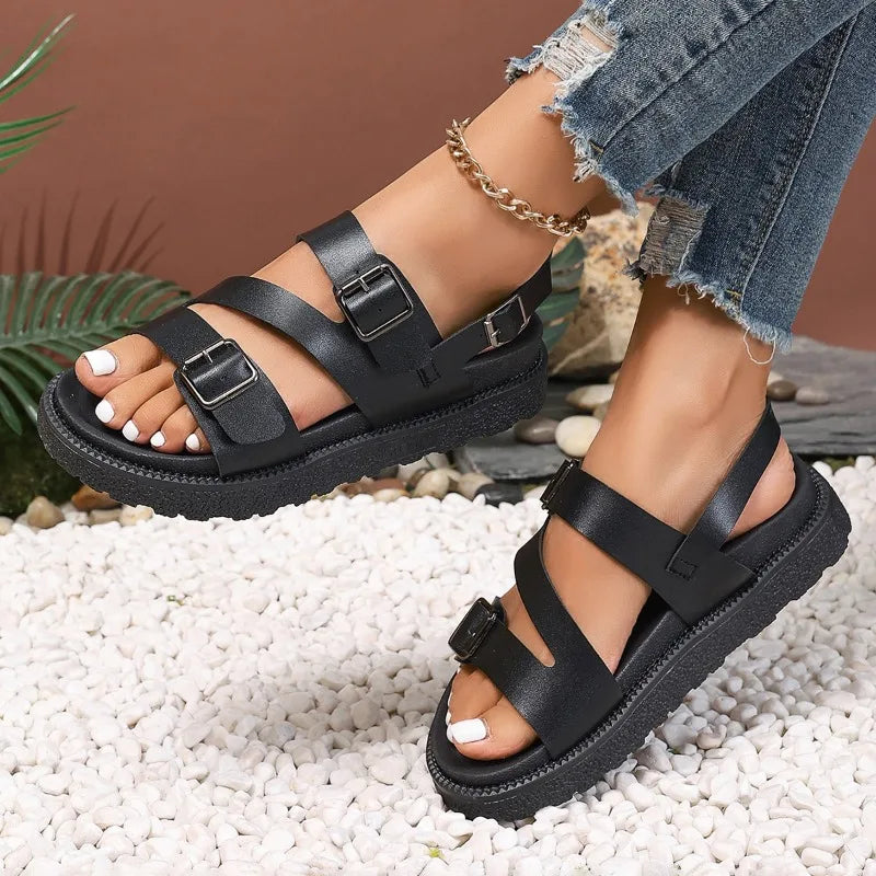 Bequeme vegane Sandalen für Senioren mit rutschfester Sohle – Caitlyn | ventumra