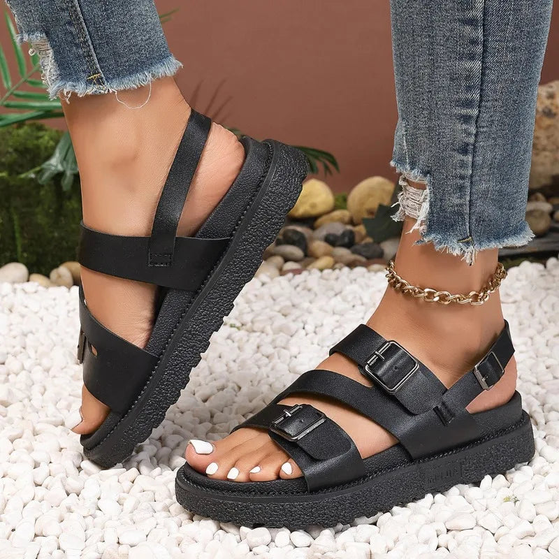 Bequeme vegane Sandalen für Senioren mit rutschfester Sohle – Caitlyn | ventumra