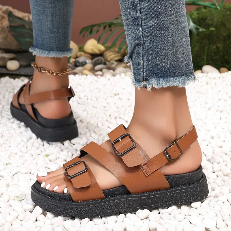 Bequeme vegane Sandalen für Senioren mit rutschfester Sohle – Caitlyn | ventumra
