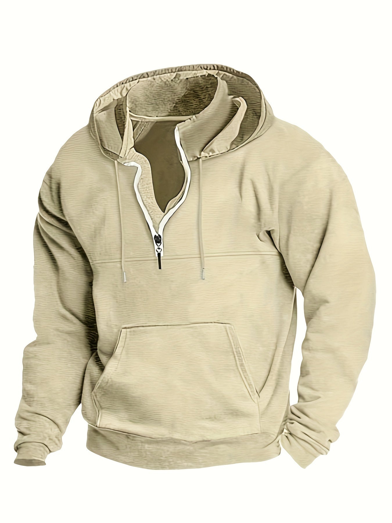 Cool Men's Hoodie with Half Zip - Archer | ventumra