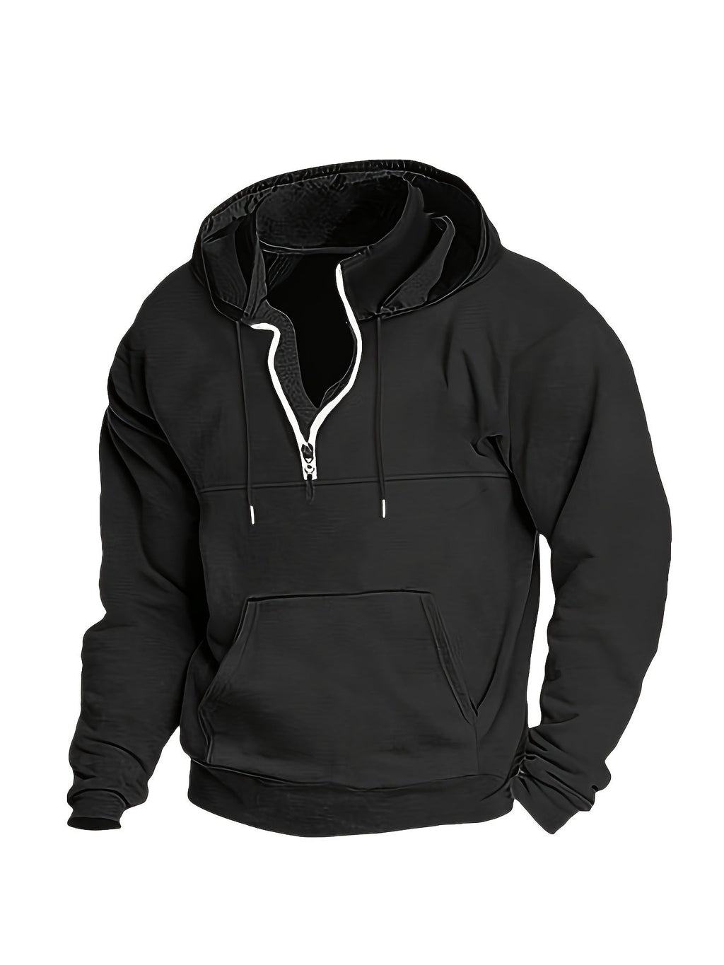 Cool Men's Hoodie with Half Zip - Archer | ventumra