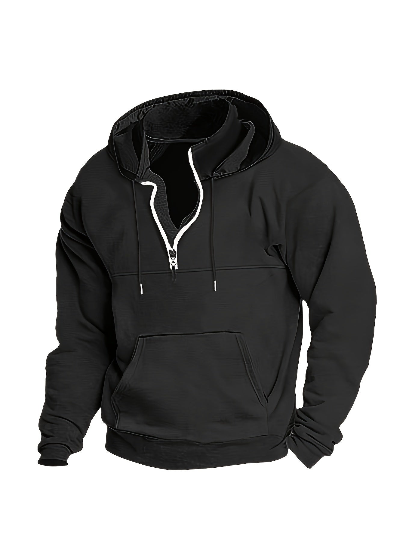 Cool Men's Hoodie with Half Zip - Archer | ventumra