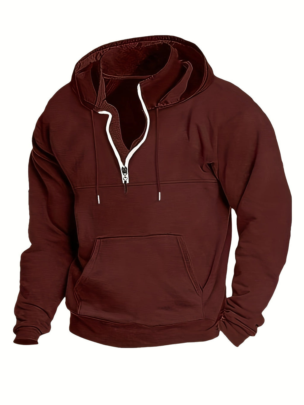 Cool Men's Hoodie with Half Zip - Archer | ventumra