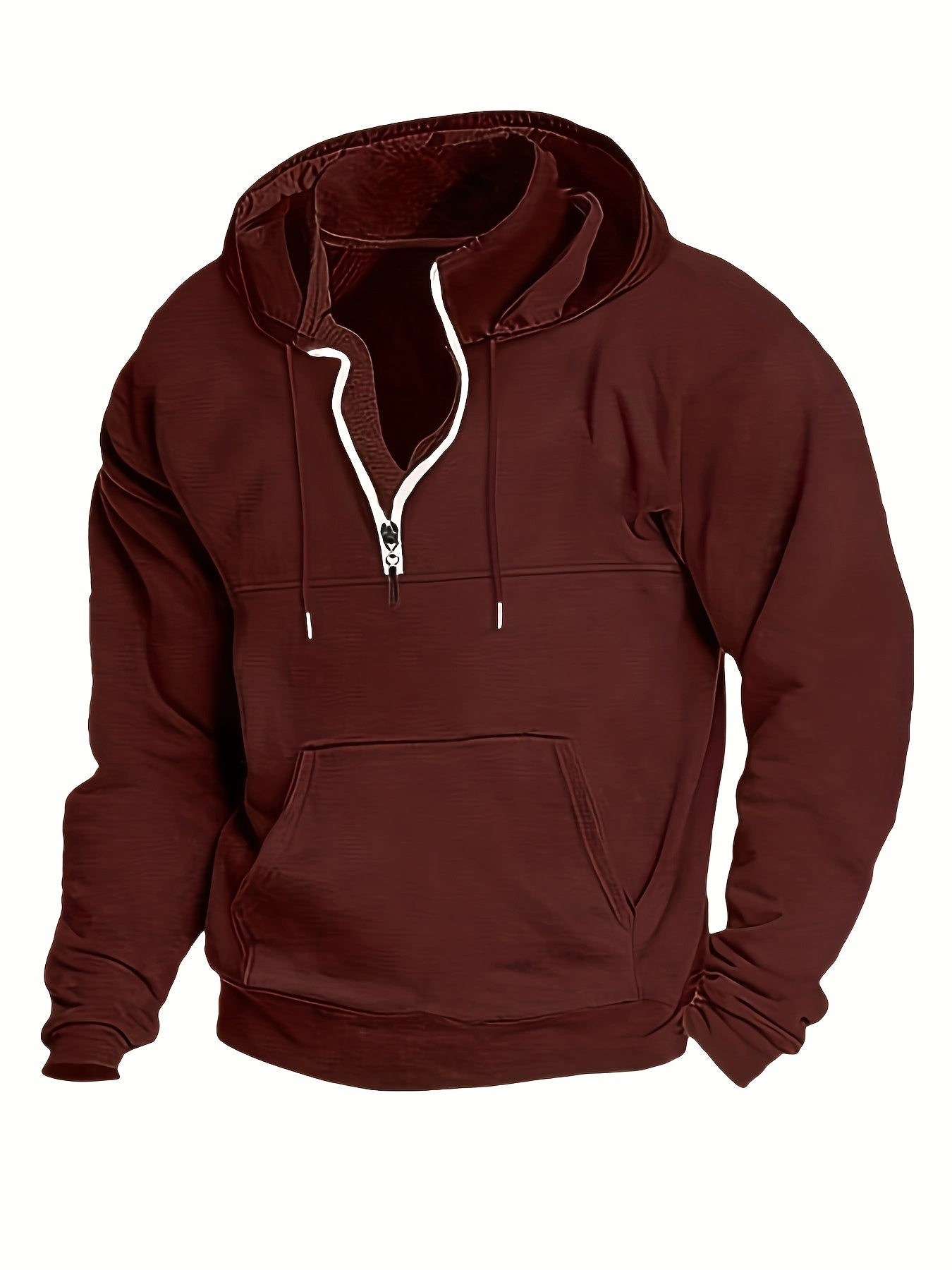 Cool Men's Hoodie with Half Zip - Archer | ventumra