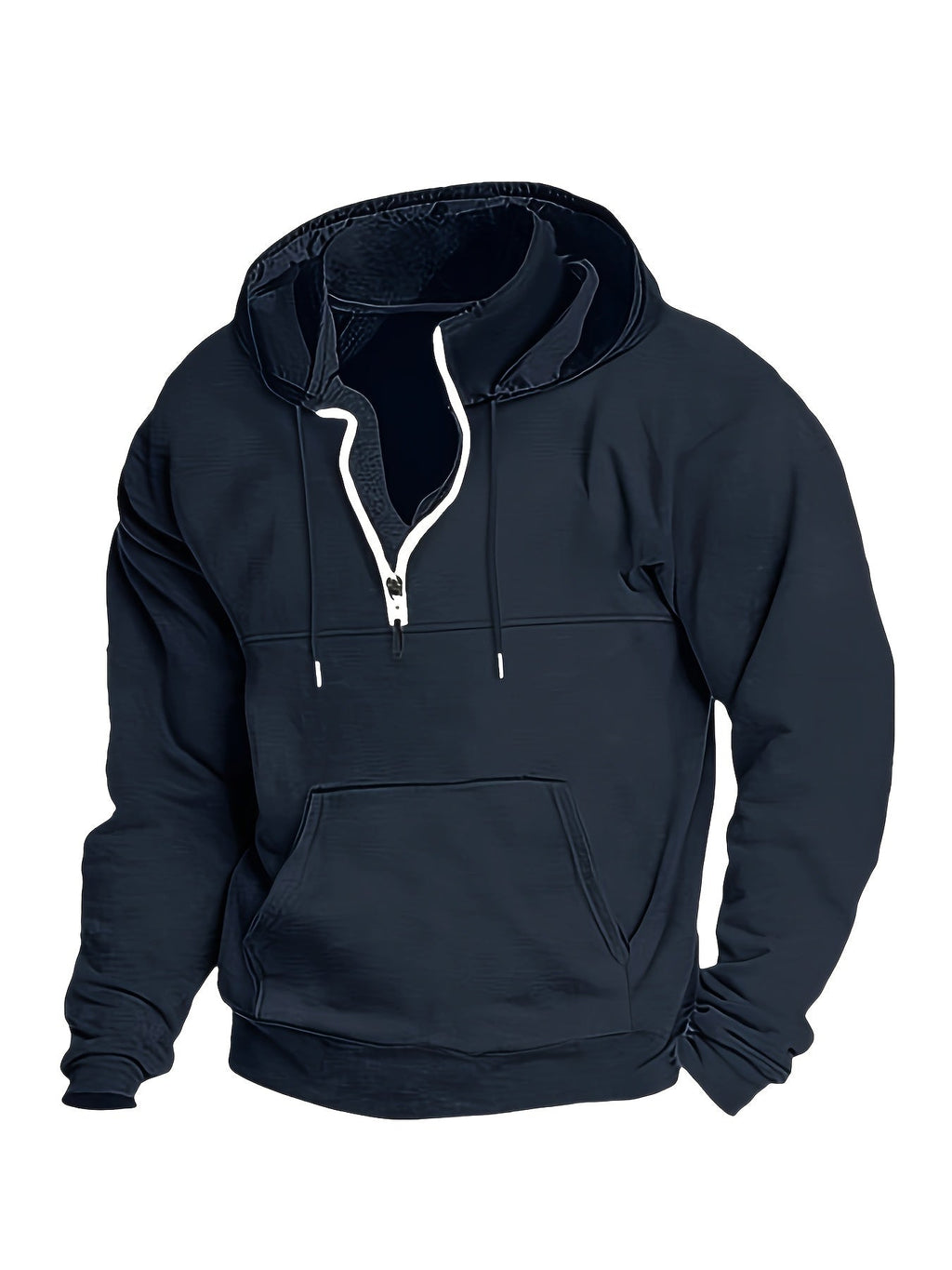Cool Men's Hoodie with Half Zip - Archer | ventumra