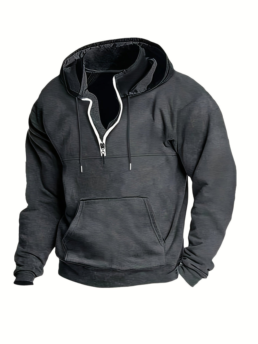 Cool Men's Hoodie with Half Zip - Archer | ventumra