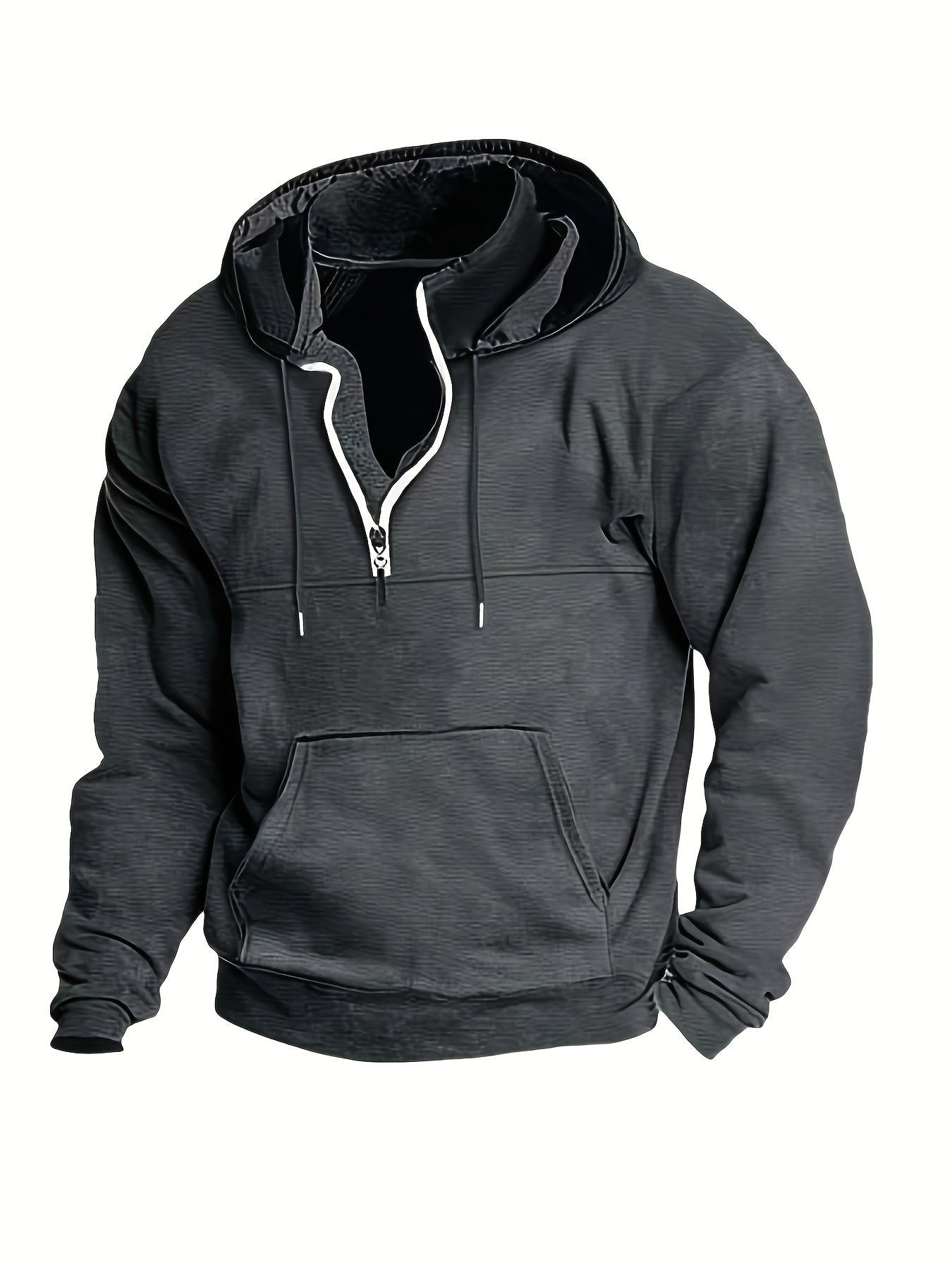 Cool Men's Hoodie with Half Zip - Archer | ventumra