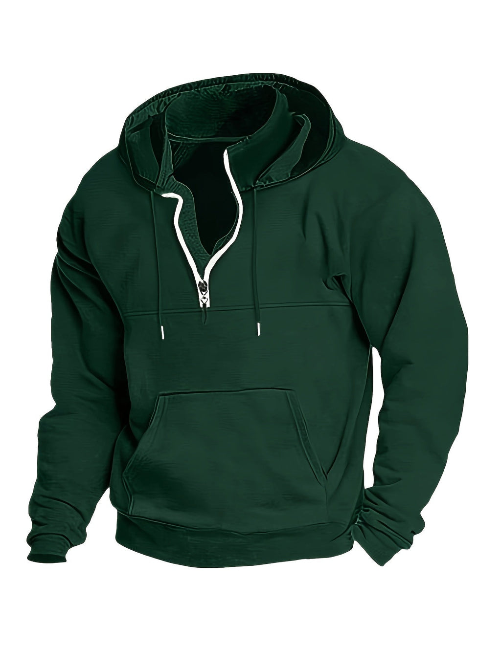 Cool Men's Hoodie with Half Zip - Archer | ventumra
