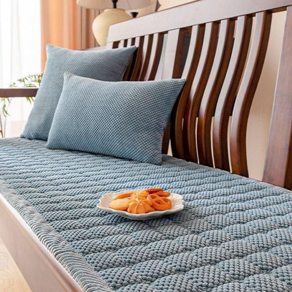 Textured Corduroy Sofa Seat Topper for Plush Seating | ventumra
