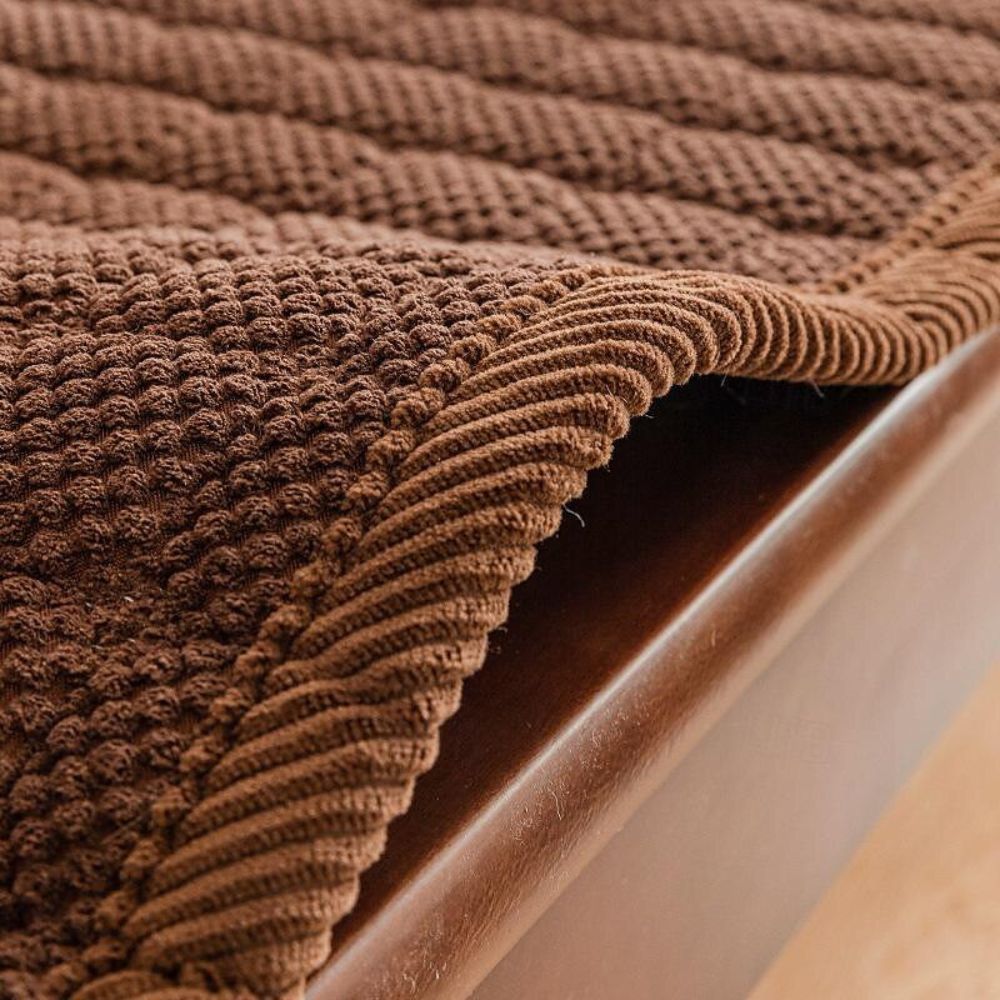 Textured Corduroy Sofa Seat Topper for Plush Seating | ventumra