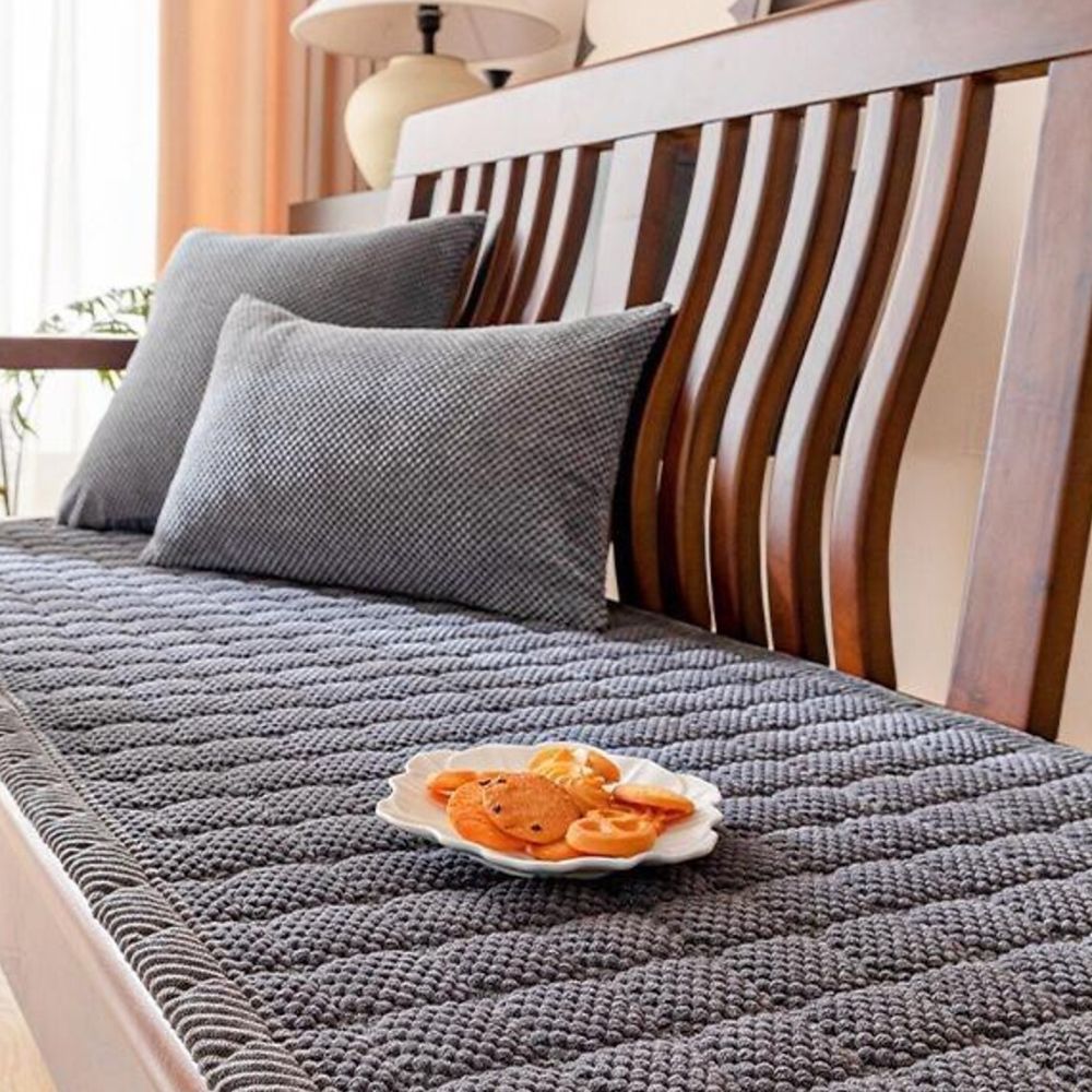 Textured Corduroy Sofa Seat Topper for Plush Seating | ventumra