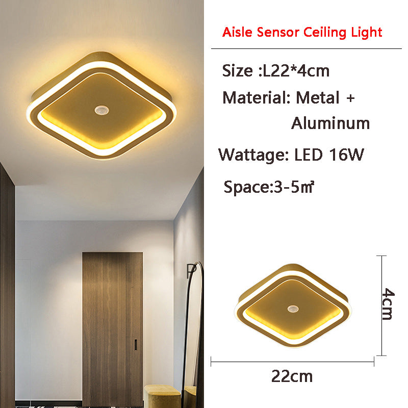 Luminex Motion-Activated LED Ceiling Light — Energy-Saving Sensor