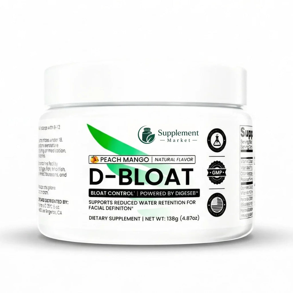 D-BLOAT Peach Mango Drink: Fast Bloating Relief & Water Balance