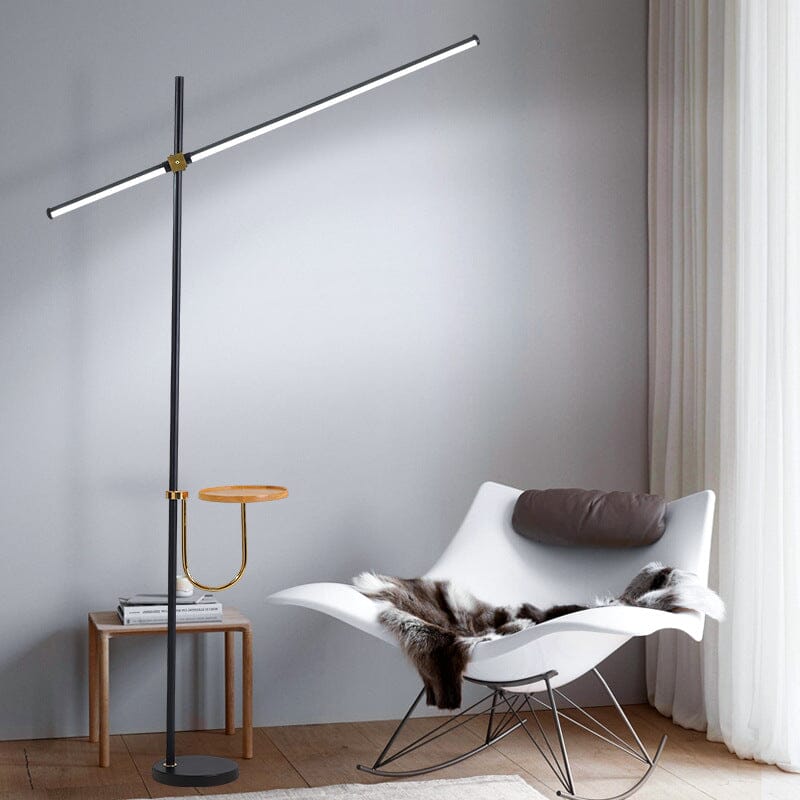 Elara 2-In-1 Modern Linear Floor Lamp With Smart Features
