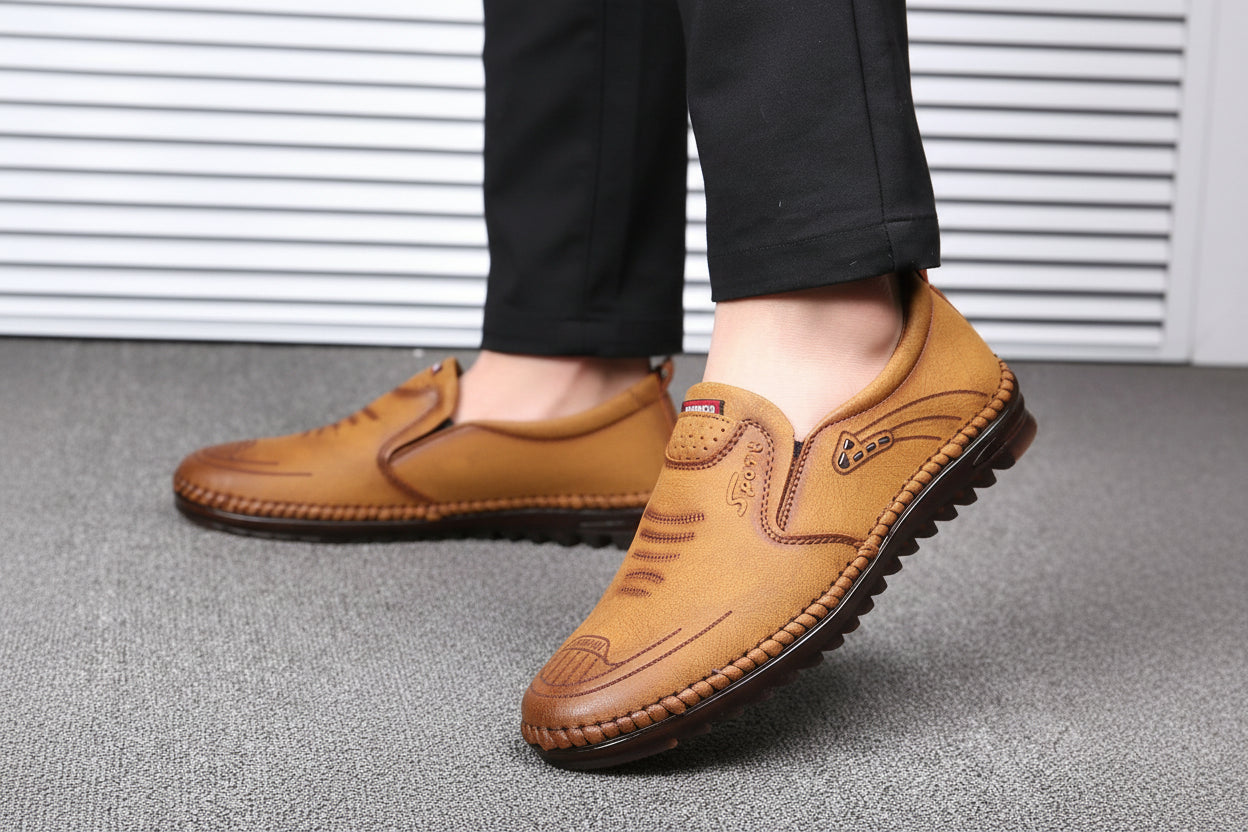 Mocassins en Cuir Véritable - Confort Souple