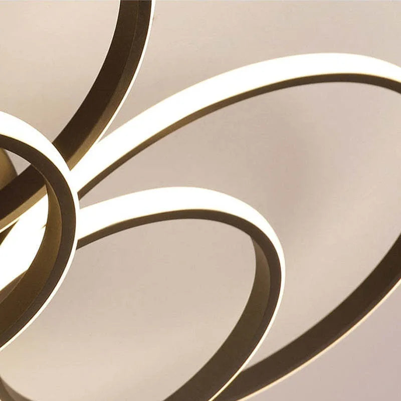 Arisha LED Ceiling Light Circle Ring, Black & White | ventumra