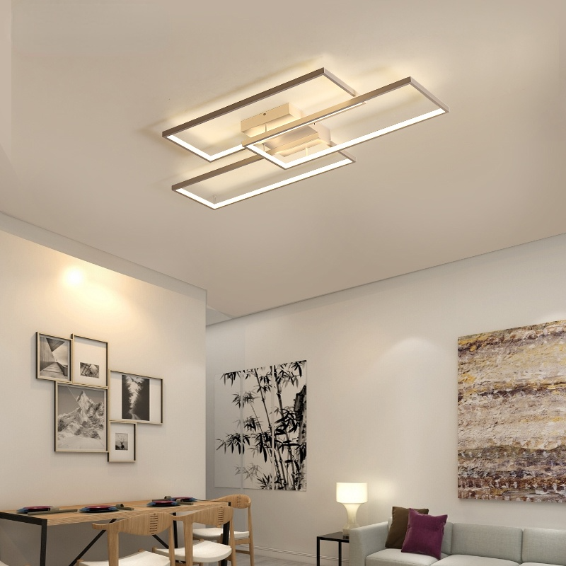 Arisha Rectangular Flush Mount Ceiling Light, 2 Colour | ventumra